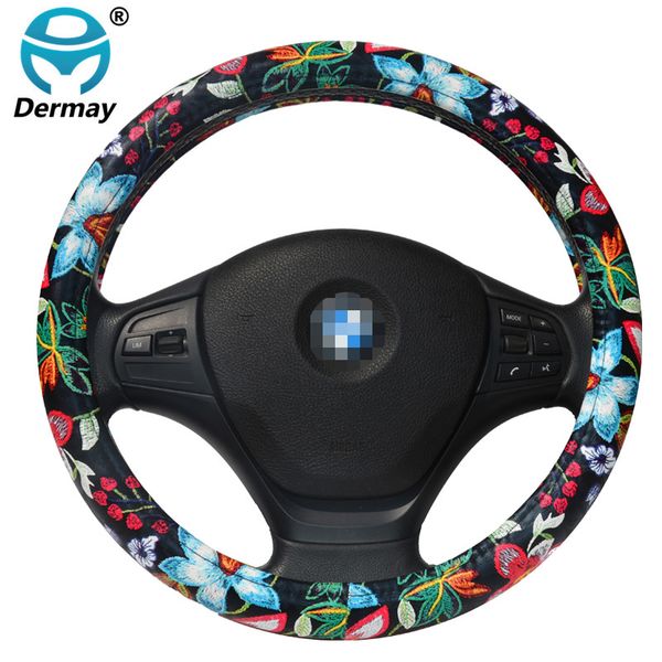 dermay pu leather cute car steering wheel cover flowers printed cartoon for girls women car styling fit 14-15" steering wheel
dermay pu leather cute car steering wheel cover flowers printed cartoon for girls women car styling fit 14-15" steering wheel
