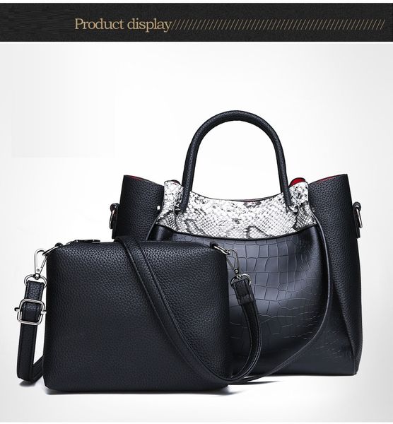 2019 new mobile handbags european and american fashion snake print color matching shoulder bag two-piece women's bag wholesale
2019 new mobile handbags european and american fashion snake print color matching shoulder bag two-piece women's bag wholesale
