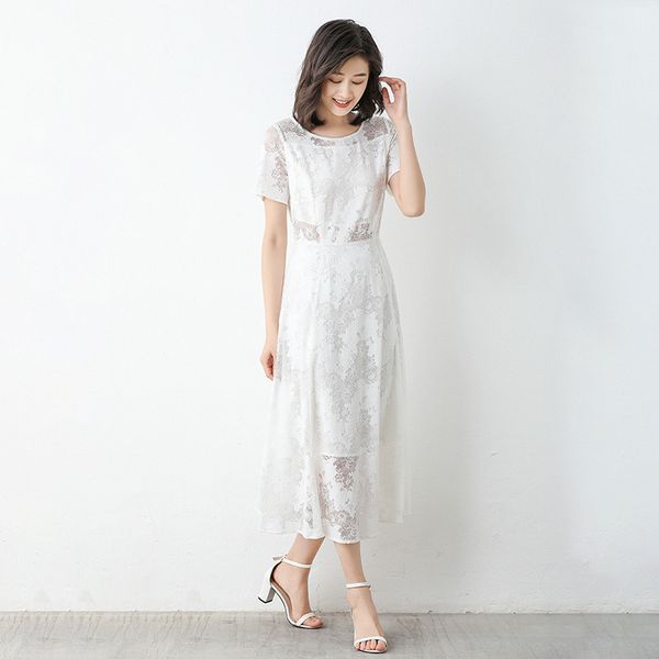 lace dress 2020 summer ins style perspective slim short sleeve fairy long dress, Black;gray
lace dress 2020 summer ins style perspective slim short sleeve fairy long dress, Black;gray