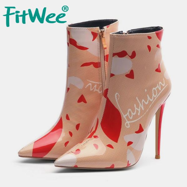 fitwee women winter ankle boots short plush keep warm shoes women stiletto pointed toe high heel footwear size 34-45, Black
fitwee women winter ankle boots short plush keep warm shoes women stiletto pointed toe high heel footwear size 34-45, Black