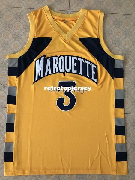 #3 dwayne wade college marquette golden eagles basketball jersey all size embroidery stitched customize any name and name xs-6xl vest jersey, Black;blue
#3 dwayne wade college marquette golden eagles basketball jersey all size embroidery stitched customize any name and name xs-6xl vest jersey, Black;blue