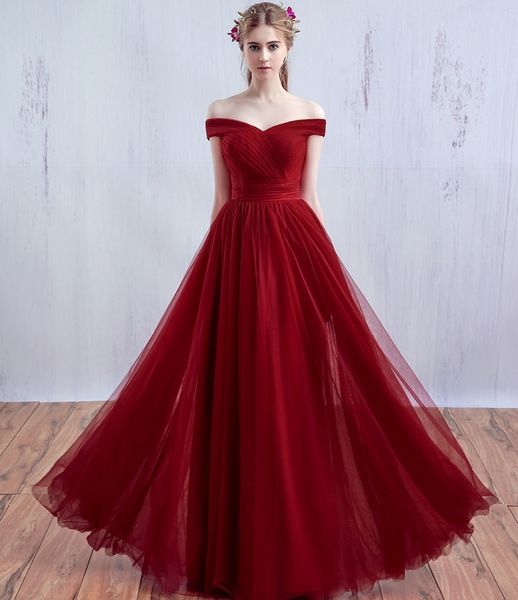new fashion a line prom dresses red wine spring and summer a shoulder to evening dresses bridesmaid halter straps dresses dh120, Black;red
new fashion a line prom dresses red wine spring and summer a shoulder to evening dresses bridesmaid halter straps dresses dh120, Black;red
