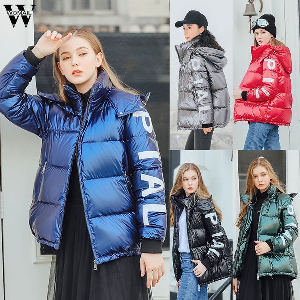 womail women coats letter print warm windproof bright surface diamond short overcoat hooded parkas jacket fashion winter coat, Black
womail women coats letter print warm windproof bright surface diamond short overcoat hooded parkas jacket fashion winter coat, Black