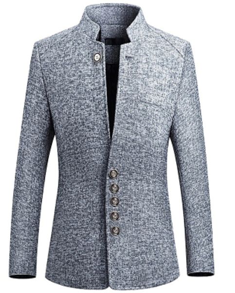 hcxy blazer men 2019 spring new chinese style business casual stand collar male blazer slim fit mens jacket size m-5xl, White;black
hcxy blazer men 2019 spring new chinese style business casual stand collar male blazer slim fit mens jacket size m-5xl, White;black