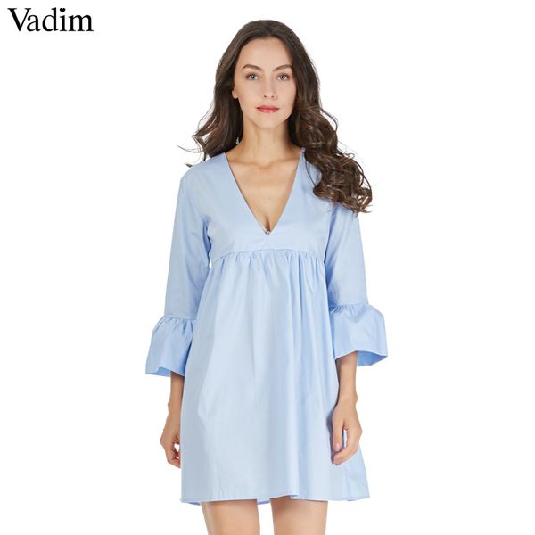 вадим v шеи синий плиссированной свободно платье колокол рукав вспышки твердые три четверти рукава милых дам моды случайной мини vestidos, Black;pink
вадим v шеи синий плиссированной свободно платье колокол рукав вспышки твердые три четверти рукава милых дам моды случайной мини vestidos, Black;pink