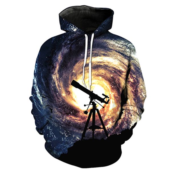 telescope printed hat pocket cover men's tidal hat men's wear sweatshirts printing blouse hoodies, Black
telescope printed hat pocket cover men's tidal hat men's wear sweatshirts printing blouse hoodies, Black