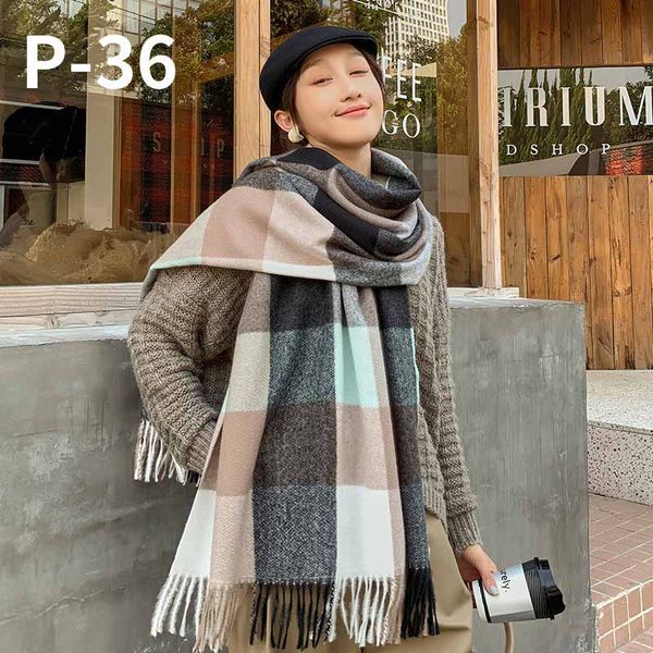 fosizzo autumn winter female wool plaid scarf women cashmere wide lattices long shawl wrap blanket warm tippet fs19201, Blue;gray 
fosizzo autumn winter female wool plaid scarf women cashmere wide lattices long shawl wrap blanket warm tippet fs19201, Blue;gray
