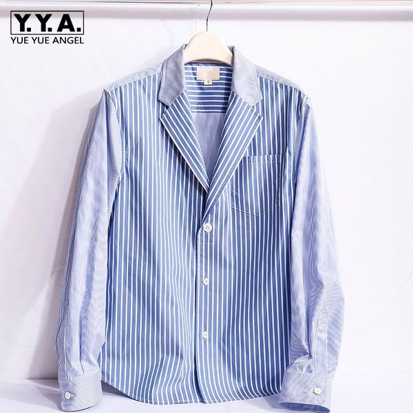 brand fashion suit collar shirts men streetwear long sleeve loose japan style vintage striped shirts summer thin blouse, White;black
brand fashion suit collar shirts men streetwear long sleeve loose japan style vintage striped shirts summer thin blouse, White;black