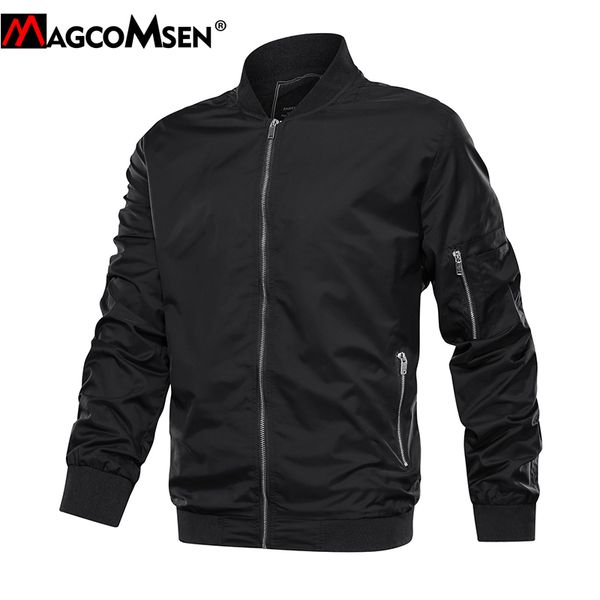 magcomsen jacket men autumn solid casual jacket and coats army bomber pilot jackets clothing fashion slim fit jackets, Black;brown
magcomsen jacket men autumn solid casual jacket and coats army bomber pilot jackets clothing fashion slim fit jackets, Black;brown