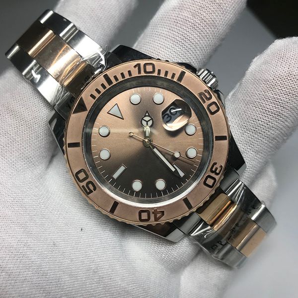 luxury mens watches waterproof 30m automatic 2813 movement yacht steel bezel gray dial men watch 316 stainless band, Slivery;brown
luxury mens watches waterproof 30m automatic 2813 movement yacht steel bezel gray dial men watch 316 stainless band, Slivery;brown