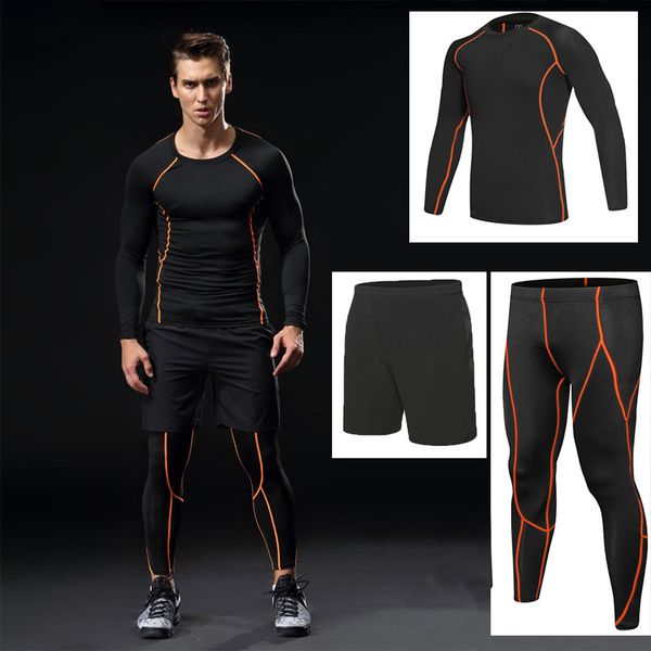 3pcs/set sports suit men long sleeve gym fitness compression sports suit clothes men jogging running sets quick dry tracksuit, Black;blue
3pcs/set sports suit men long sleeve gym fitness compression sports suit clothes men jogging running sets quick dry tracksuit, Black;blue