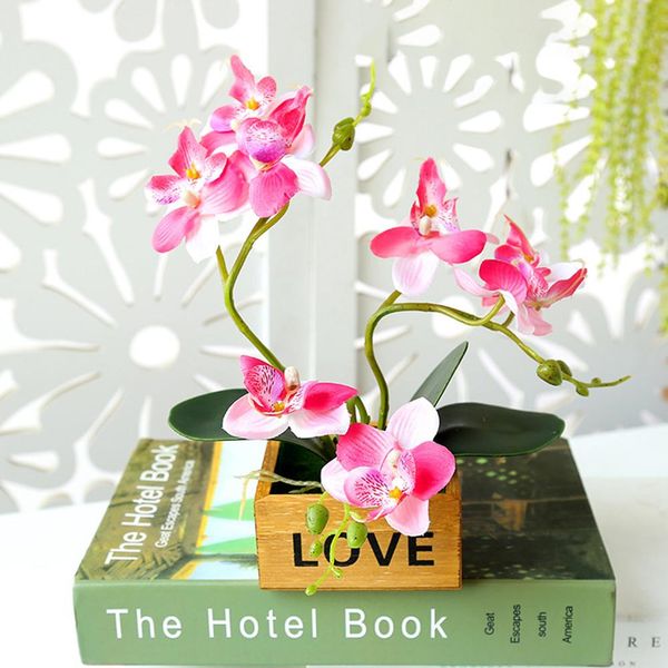 realistic artificial flower butterfly orchid plants bonsai with pot fake flowers potted plants non-fading diy wedding home decor 
realistic artificial flower butterfly orchid plants bonsai with pot fake flowers potted plants non-fading diy wedding home decor