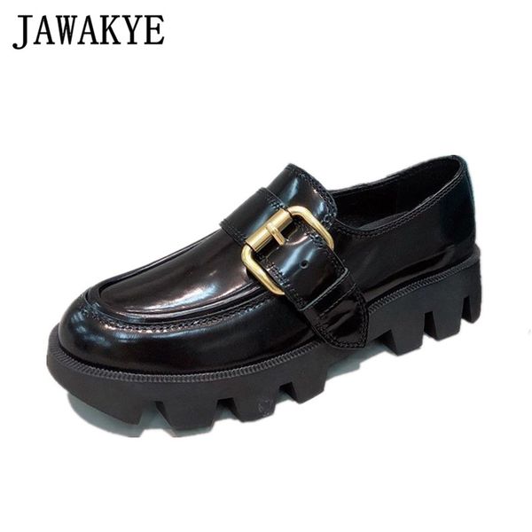 thick sole women flats slip on women loafers round toe black white genuine leather shoes woman buckle platform casual shoes
thick sole women flats slip on women loafers round toe black white genuine leather shoes woman buckle platform casual shoes