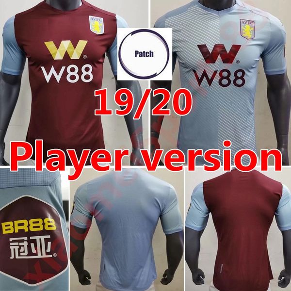 19 20 aston villa wesley home red player version soccer jersey 2020 away wesley grealish mcginn hutton el soccer shirt football uniform, Black;yellow
19 20 aston villa wesley home red player version soccer jersey 2020 away wesley grealish mcginn hutton el soccer shirt football uniform, Black;yellow