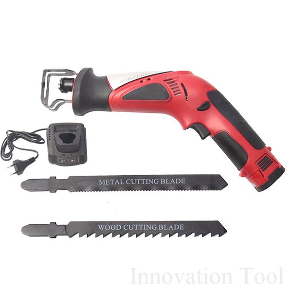 12v portable battery reciprocating saw cordless electric saber saw rechargeable power hacksaw with wood metal cutting blade tool
12v portable battery reciprocating saw cordless electric saber saw rechargeable power hacksaw with wood metal cutting blade tool