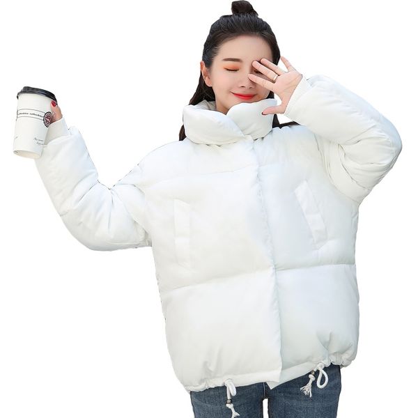 new arrive solid winter jacket women winter down cotton short style loose casua fasion warm parka snow outwear for woman, Black
new arrive solid winter jacket women winter down cotton short style loose casua fasion warm parka snow outwear for woman, Black