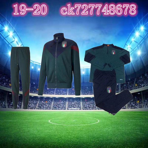new 2020 italy belotti jacket training suit soccer 19 20 verratti bonucci zaninlo jorginho football survetement sportswear set tracksuit, Black
new 2020 italy belotti jacket training suit soccer 19 20 verratti bonucci zaninlo jorginho football survetement sportswear set tracksuit, Black