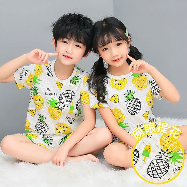 boys girls clothes mesh cartoon pajamas baby girls clothes sleepwear breathable homewear kids boys clothing set night pyjamas, Blue;red 
boys girls clothes mesh cartoon pajamas baby girls clothes sleepwear breathable homewear kids boys clothing set night pyjamas, Blue;red