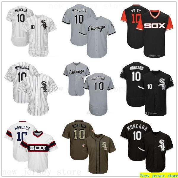 men women youth kids baseball jerseys stitched 10 moncada jersey blank black white grey green salute to service players weekend all-star, Blue;black
men women youth kids baseball jerseys stitched 10 moncada jersey blank black white grey green salute to service players weekend all-star, Blue;black