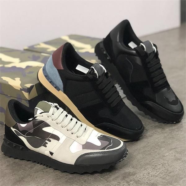 colors rockrunner sneakers men women real leather flat trainers designer camouflage lace-up platform causal shoes xshfbcl, Black
colors rockrunner sneakers men women real leather flat trainers designer camouflage lace-up platform causal shoes xshfbcl, Black