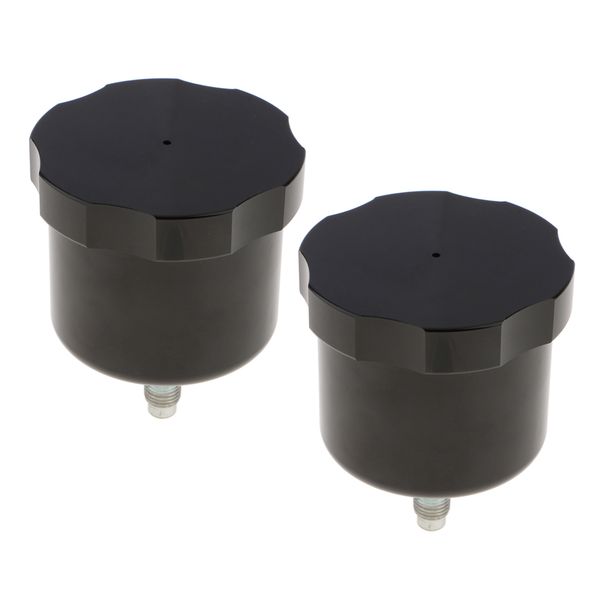 2 pcs car drift hydraulic hand brake oil tank fluid reservoir e-brake black