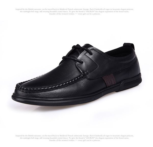 2019 leisure time leather shoes male genuine leather men's business affairs circle head soft bottom dawdler toe layer cowhide, Black
2019 leisure time leather shoes male genuine leather men's business affairs circle head soft bottom dawdler toe layer cowhide, Black