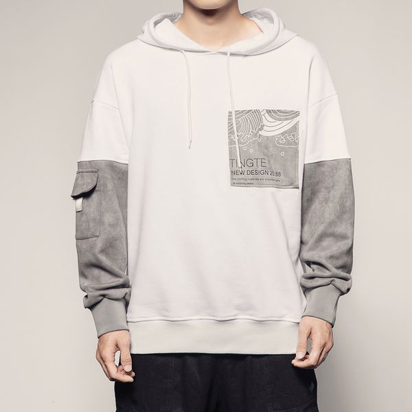 2019 autumn and winter new mens hoodies japanese stitching retro trend printing large size hooded sweatshirts hip hop black
2019 autumn and winter new mens hoodies japanese stitching retro trend printing large size hooded sweatshirts hip hop black
