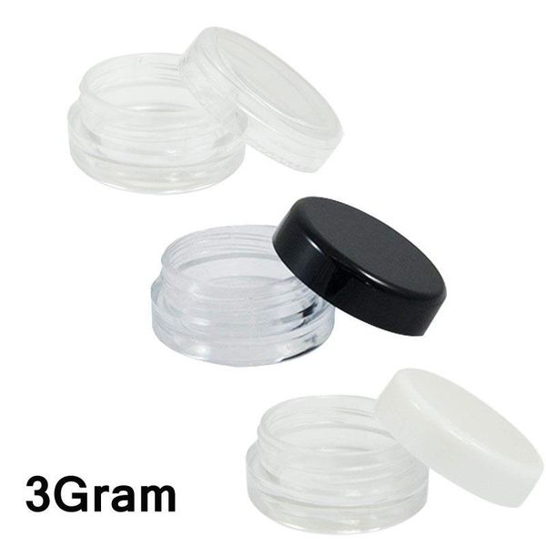 3ml clear base empty plastic container jars pot 3 gram size for cosmetic cream eye shadow nails powder jewelry 1300pcs
3ml clear base empty plastic container jars pot 3 gram size for cosmetic cream eye shadow nails powder jewelry 1300pcs