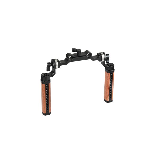 camvate arri rosette wooden handgrips & 15mm rod clamp for dslr handheld shoulder rig item code: c1962
camvate arri rosette wooden handgrips & 15mm rod clamp for dslr handheld shoulder rig item code: c1962