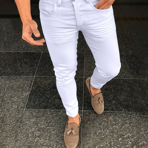 casual mens pencil pants new fashion solid color skinny pants fashion designer street style teenagers pants, Black
casual mens pencil pants new fashion solid color skinny pants fashion designer street style teenagers pants, Black