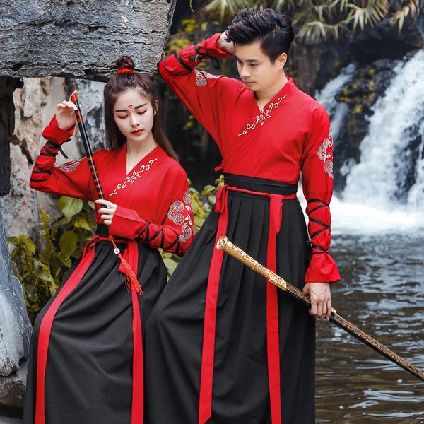 chinese folk dance costume for woman fairy princess hanfu dress long sleeve embroidery tang costume ancient performance cosplay, Black;red
chinese folk dance costume for woman fairy princess hanfu dress long sleeve embroidery tang costume ancient performance cosplay, Black;red
