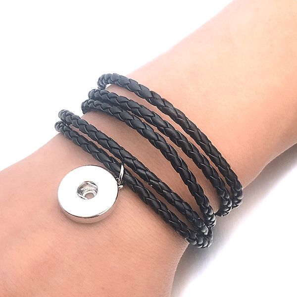 woven multi turn circle bracelet 192 pu leather 18mm snap button bangle charm jewelry for women men gift 100cm, Golden;silver
woven multi turn circle bracelet 192 pu leather 18mm snap button bangle charm jewelry for women men gift 100cm, Golden;silver