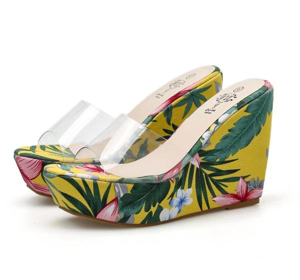 adorable yellow flower printed sandals platform wedges high heels slipper designer shoes 11.5cm size 34 to 40 tradingbear, Black
adorable yellow flower printed sandals platform wedges high heels slipper designer shoes 11.5cm size 34 to 40 tradingbear, Black