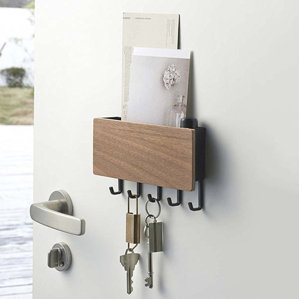 hooks & rails wall mounted key holder chain rack hanger with 5 multiple mail and organizer for door entryway hallway hg99
hooks & rails wall mounted key holder chain rack hanger with 5 multiple mail and organizer for door entryway hallway hg99
