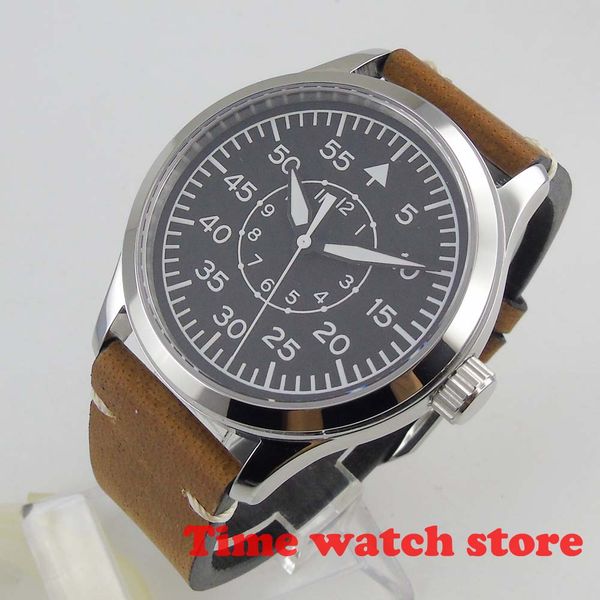luxury corgeut 42mm mechanical auto wrist watch men waterproof brown leather black dial luminous steel sapphire, Slivery;brown
luxury corgeut 42mm mechanical auto wrist watch men waterproof brown leather black dial luminous steel sapphire, Slivery;brown