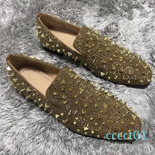 elegant designer wedding party dress spikes red bottom loafers shoes men shiny mocassin business casual oxford walking shoes 38-46 ct01, Black
elegant designer wedding party dress spikes red bottom loafers shoes men shiny mocassin business casual oxford walking shoes 38-46 ct01, Black