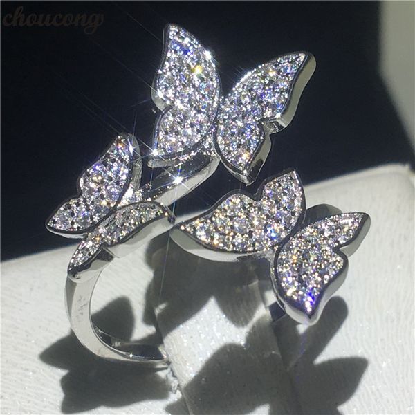 choucong butterfly finger ring 925 sterling silver pave setting diamond enagagement wedding band rings for women jewelry, Slivery;golden
choucong butterfly finger ring 925 sterling silver pave setting diamond enagagement wedding band rings for women jewelry, Slivery;golden