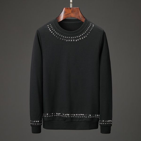 new sweatshirt 2019 men's autumn fashion casual metal rivet black slim round neck pullover sweater size m-3xl men clothes coat men
new sweatshirt 2019 men's autumn fashion casual metal rivet black slim round neck pullover sweater size m-3xl men clothes coat men