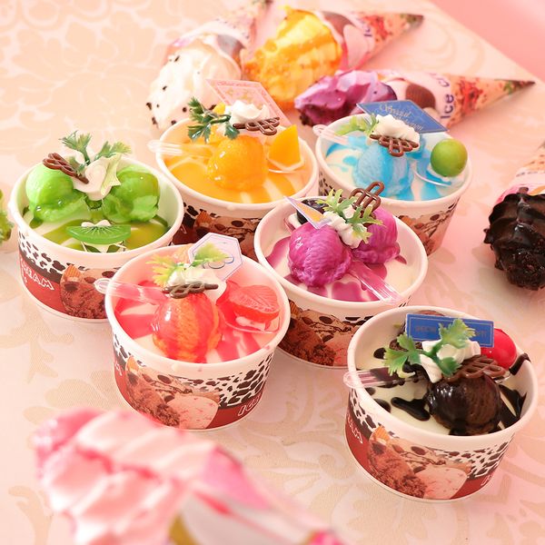 6pcs artificial mixed ice cream in cup model realistic food ,home staging equipment crafts
6pcs artificial mixed ice cream in cup model realistic food ,home staging equipment crafts