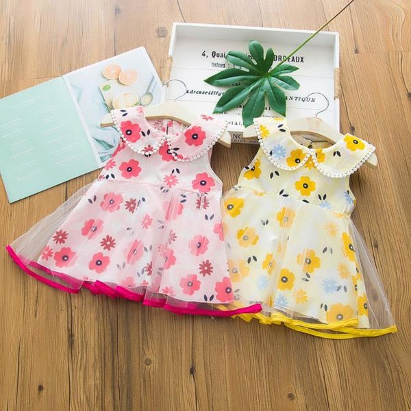 fashion summer dress 2020 for baby girl sleeveless floral printed gauze dress girls infant casual beach clothes ju4, Red;yellow
fashion summer dress 2020 for baby girl sleeveless floral printed gauze dress girls infant casual beach clothes ju4, Red;yellow