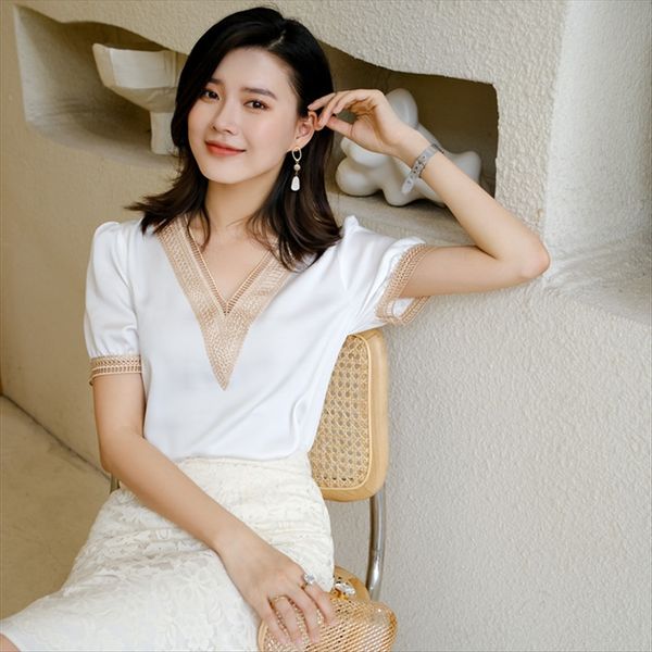 2020 summer wear v-neck temperament all-match chiffon short sleeve zy3750 2020 summer wear shirt v-neck temperament all-match chiffon sh, White
2020 summer wear v-neck temperament all-match chiffon short sleeve zy3750 2020 summer wear shirt v-neck temperament all-match chiffon sh, White