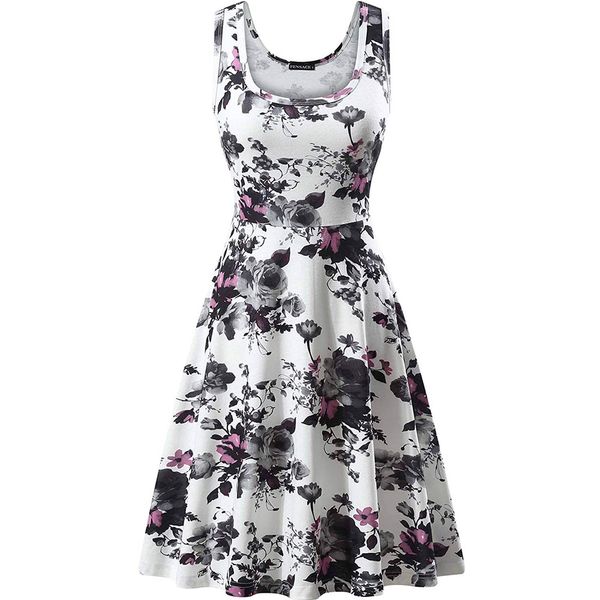 Women Dress Women Summer Casual Lady Print O -Neck Floral Vest Sleeveless Beach Dress Size M-3XL
Women Dress Women Summer Casual Lady Print O -Neck Floral Vest Sleeveless Beach Dress Size M-3XL