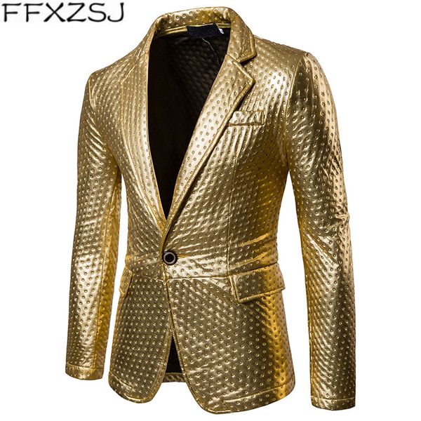 suit jackets men dot embossing gold silver black casual blazer spring brand male fashion stage perform costumes for singers coat, White;black
suit jackets men dot embossing gold silver black casual blazer spring brand male fashion stage perform costumes for singers coat, White;black