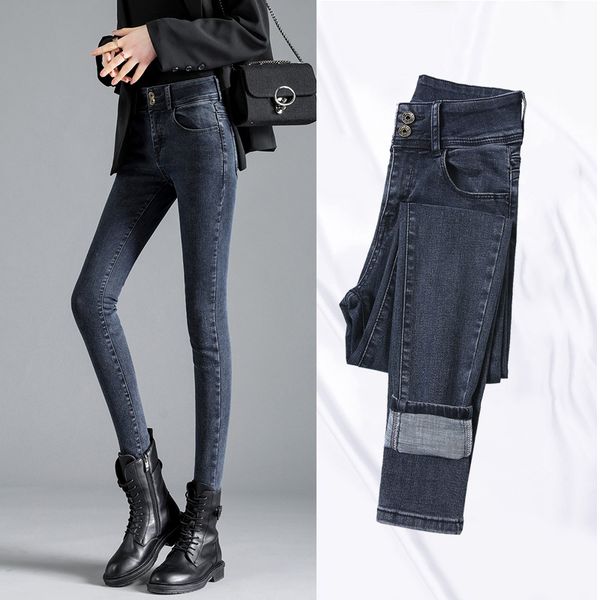 spring and autumn new style denim tight high-waisted pockets elastic jeans skinny pencil pants women fashion streetwear 2020, Blue
spring and autumn new style denim tight high-waisted pockets elastic jeans skinny pencil pants women fashion streetwear 2020, Blue