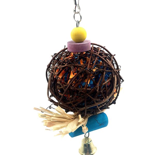 forage parrot rattan ball safe preening paper strips chewing bite colorful non-toxic bird toy  sanitary hide eco-friendly
forage parrot rattan ball safe preening paper strips chewing bite colorful non-toxic bird toy  sanitary hide eco-friendly