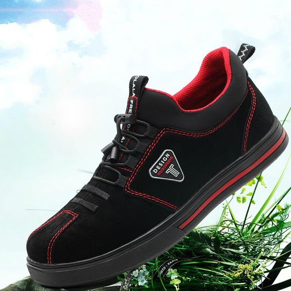 large size mens casual breathable steel toe caps working safety shoes soft leather building worker shoe security low boots male, Black
large size mens casual breathable steel toe caps working safety shoes soft leather building worker shoe security low boots male, Black