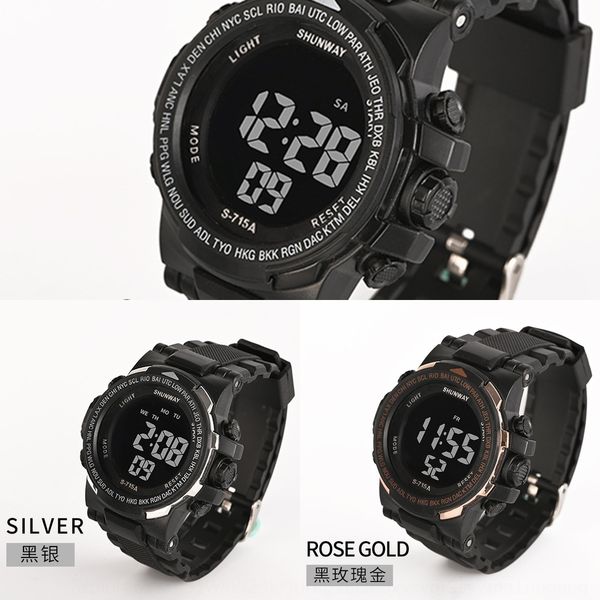 black screen waterproof sports multifunctional lovers popular electronic men electronic watch watch watch, Blue
black screen waterproof sports multifunctional lovers popular electronic men electronic watch watch watch, Blue