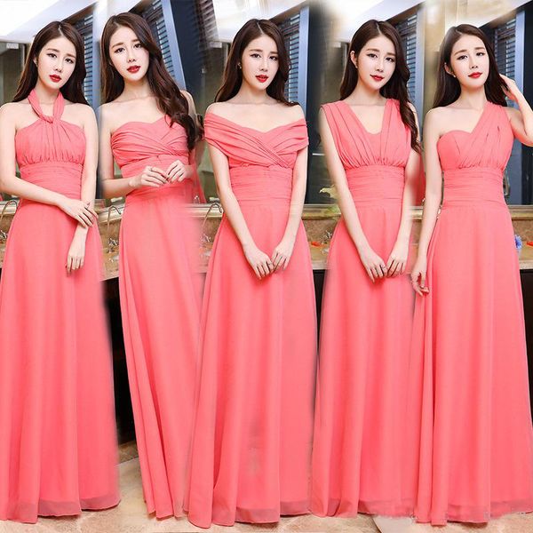 Latest Elegant Bridesmaid Dresses 2020 Long Chiffon Convertible Dresses A Line Wedding Party Maid Honor of the dress Floor Length Cheap
Latest Elegant Bridesmaid Dresses 2020 Long Chiffon Convertible Dresses A Line Wedding Party Maid Honor of the dress Floor Length Cheap
