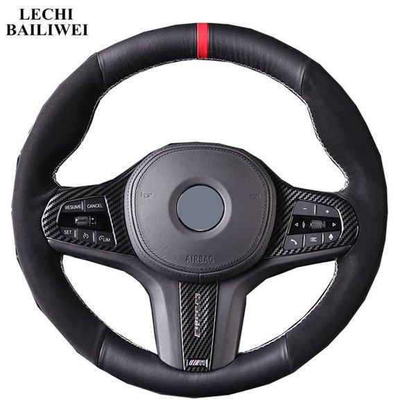 diy steering wheel cover black suede leather hand-stitched car steering wheel cover for 3 series 2020
diy steering wheel cover black suede leather hand-stitched car steering wheel cover for 3 series 2020