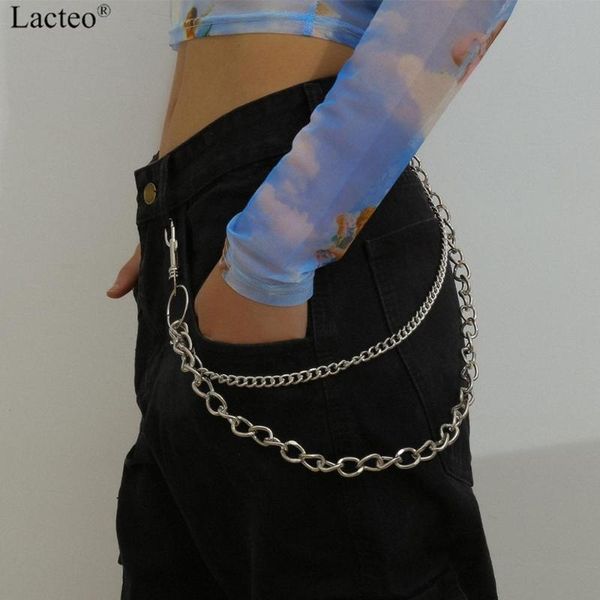 lacteo dark gothic double layered key chains street punk pants chain jeans long metal clothing accessories jewelry fashion, Silver
lacteo dark gothic double layered key chains street punk pants chain jeans long metal clothing accessories jewelry fashion, Silver